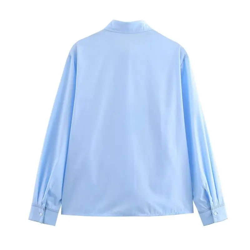 Spring Shirts Tops Women's 2025 New Chic Striped Slim Elegant Office Women's Shirt Fashion Street Youth Long-Sleeved Shirt