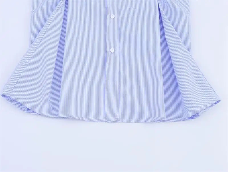 Spring Shirts Tops Women's 2025 New Chic Striped Slim Elegant Office Women's Shirt Fashion Street Youth Long-Sleeved Shirt